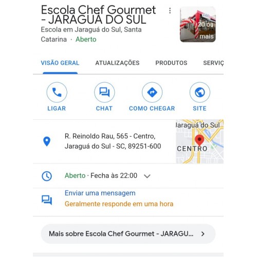 Cliente - Escola Chef Gourmet - JARAGUÁ DO SUL - RS 